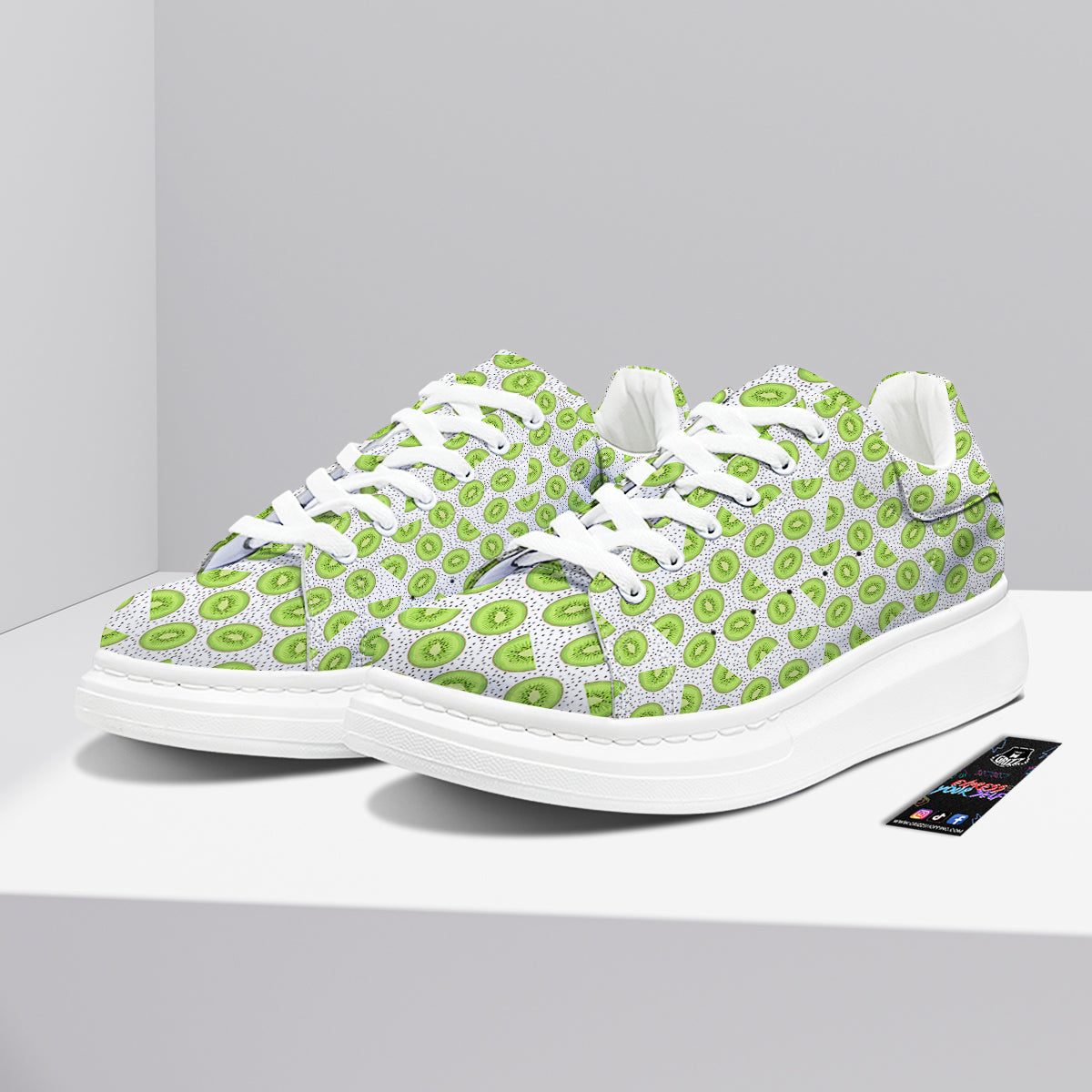 Kiwi Cute Print Pattern Platform Shoes-grizzshop