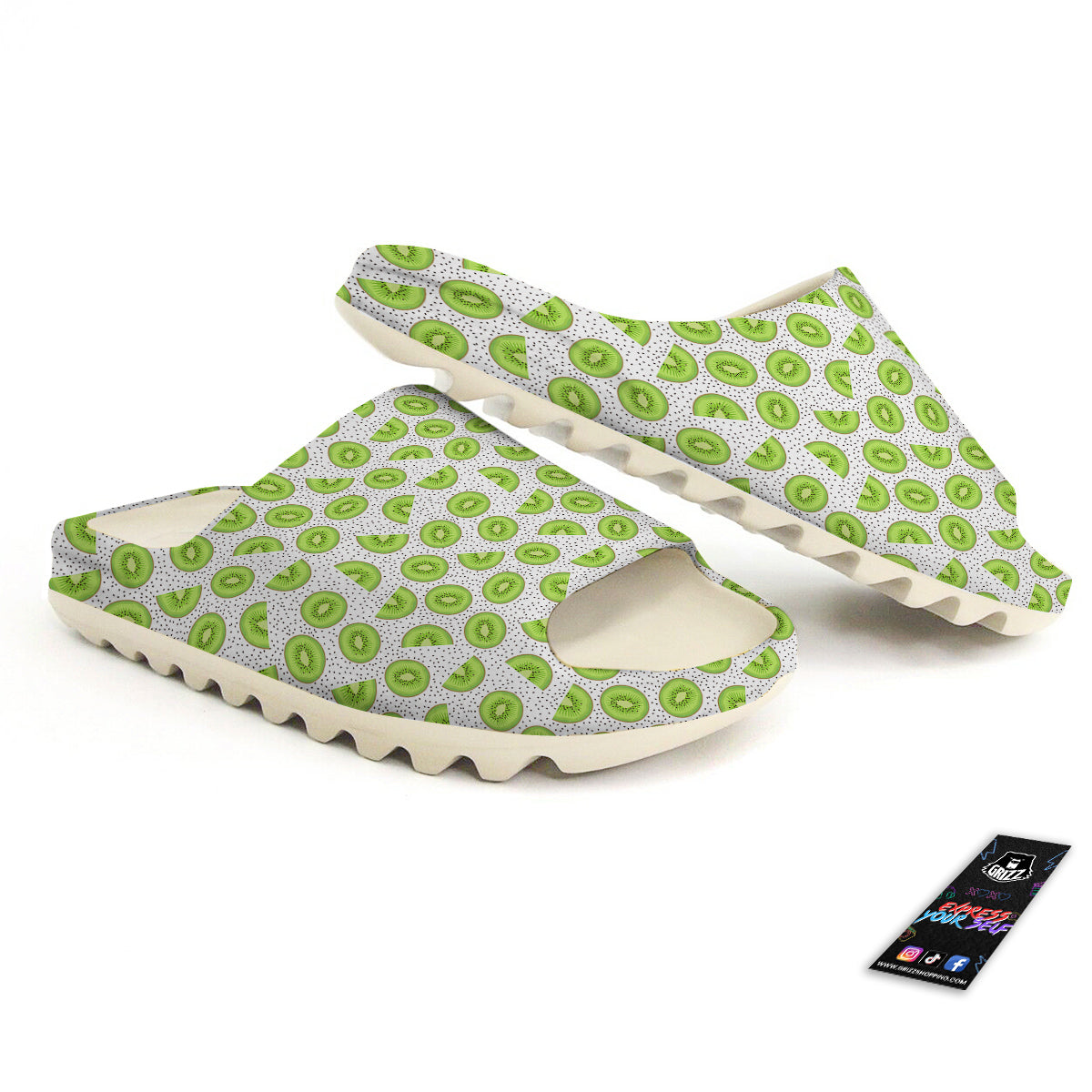 Kiwi Cute Print Pattern Sandals-grizzshop