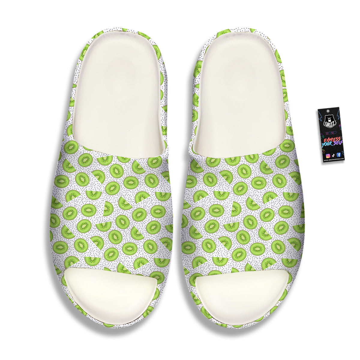 Kiwi Cute Print Pattern Sandals-grizzshop