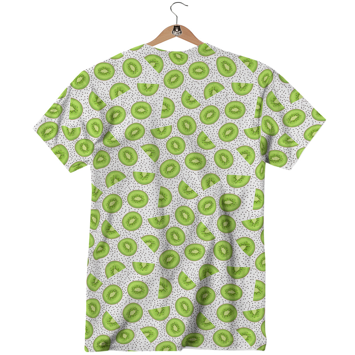 Kiwi Cute Print Pattern T-Shirt-grizzshop