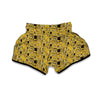 Klimt Gold Print Pattern Muay Thai Boxing Shorts-grizzshop