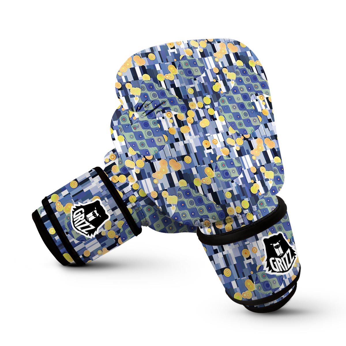 Klimt Pattern Print Boxing Gloves-grizzshop