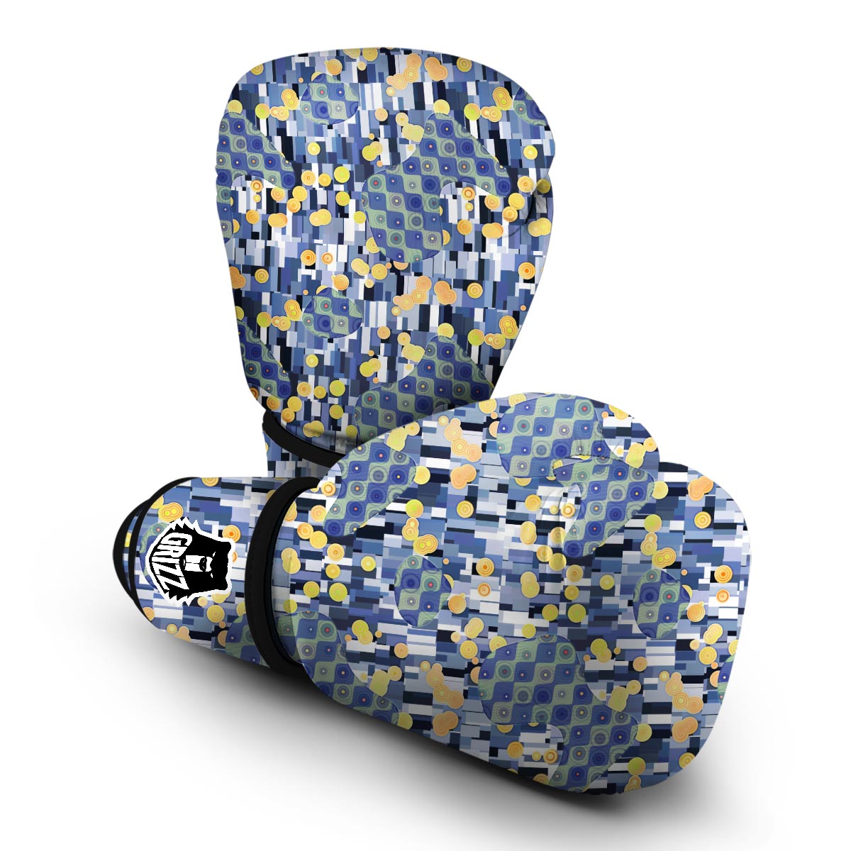 Klimt Pattern Print Boxing Gloves-grizzshop