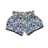 Klimt Pattern Print Muay Thai Boxing Shorts-grizzshop