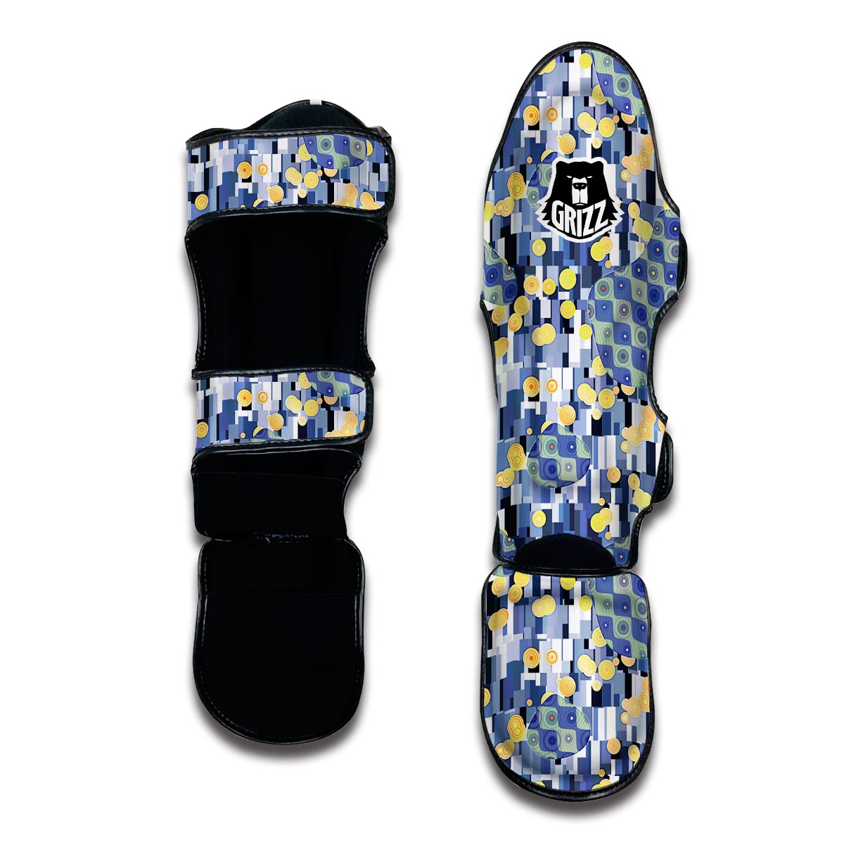 Klimt Pattern Print Muay Thai Shin Guards-grizzshop