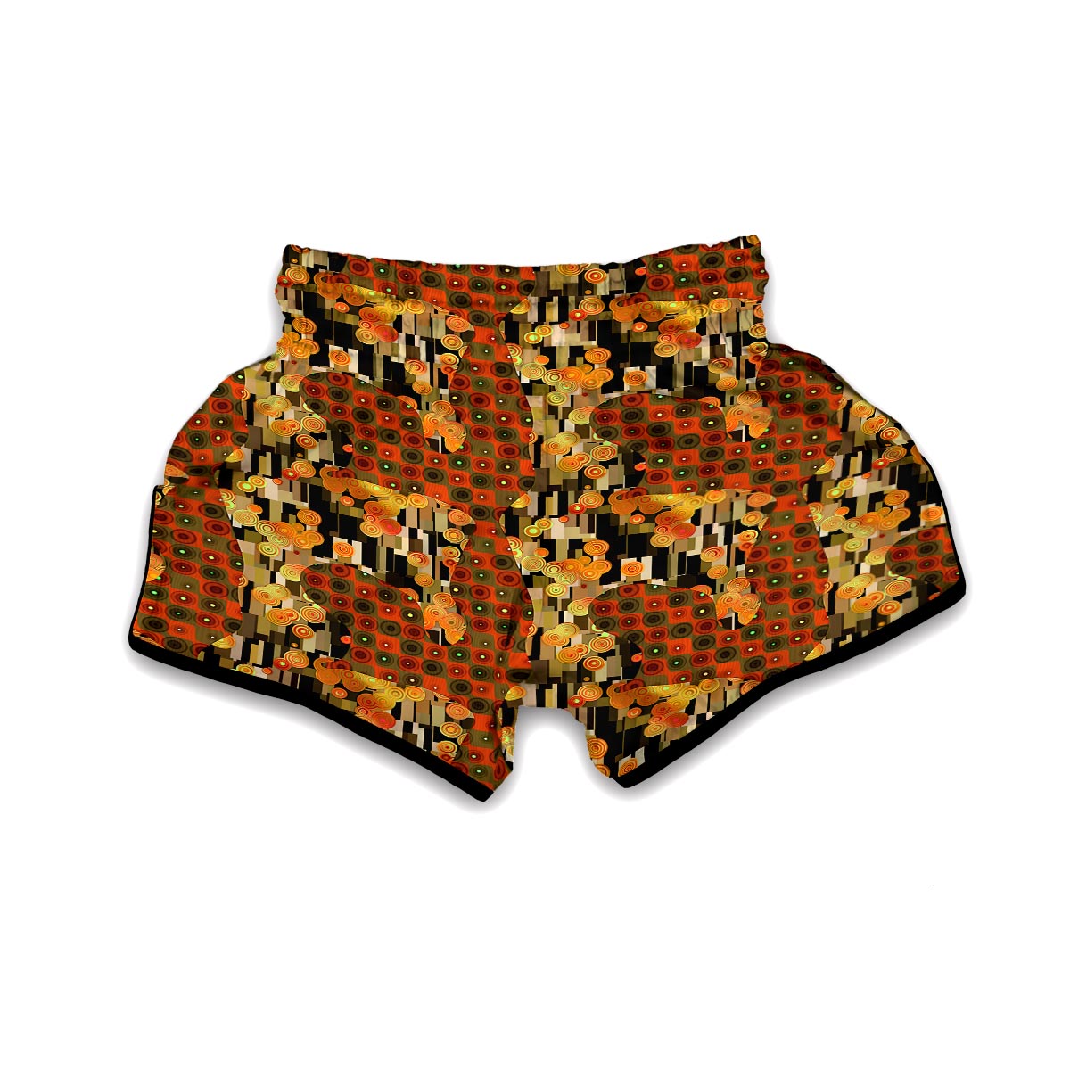 Klimt Print Pattern Muay Thai Boxing Shorts-grizzshop