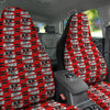 Knife And Skull Red Print Pattern Car Seat Covers-grizzshop