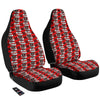 Knife And Skull Red Print Pattern Car Seat Covers-grizzshop