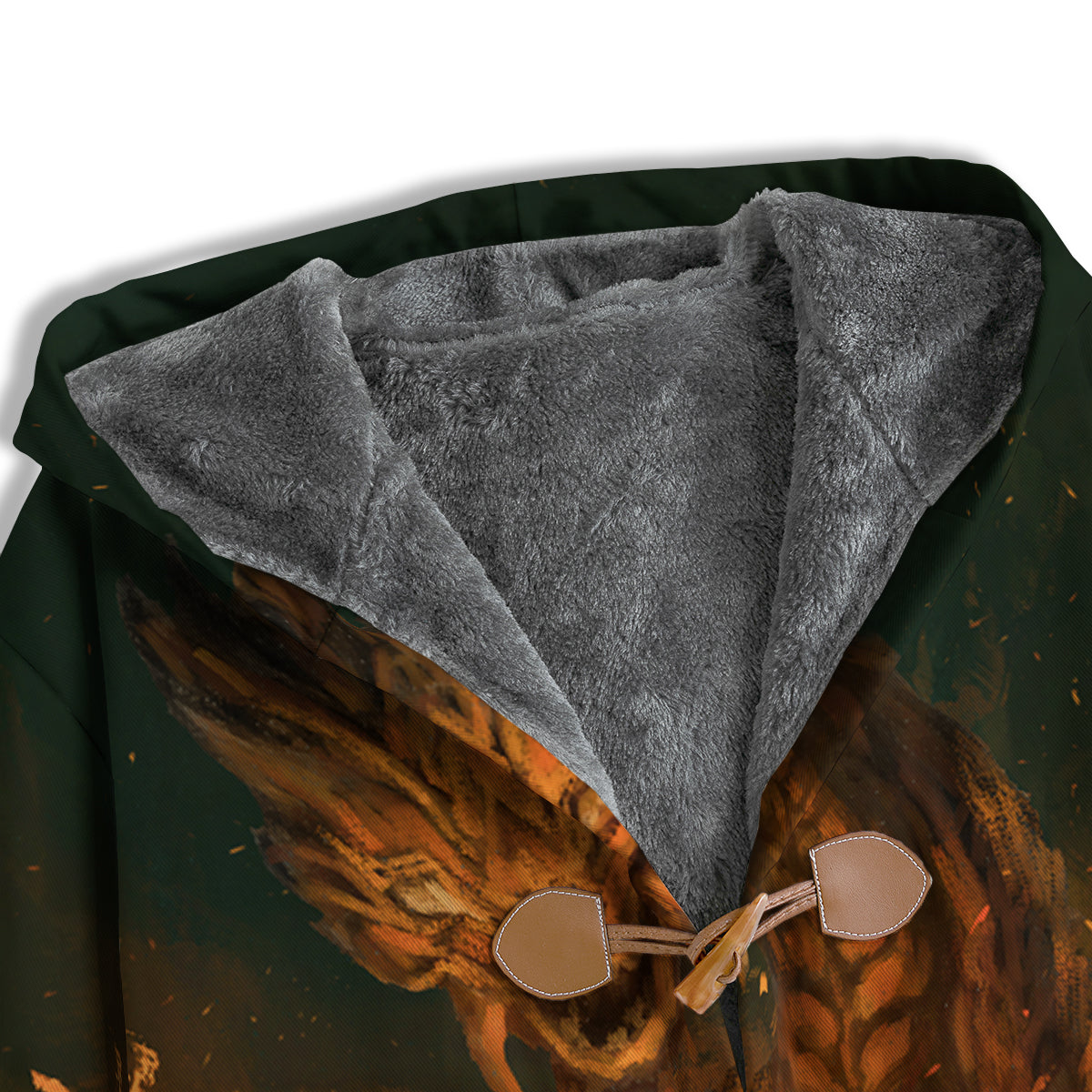 Knight Fight With Dragon Print Men's Windbreaker Jacket-grizzshop