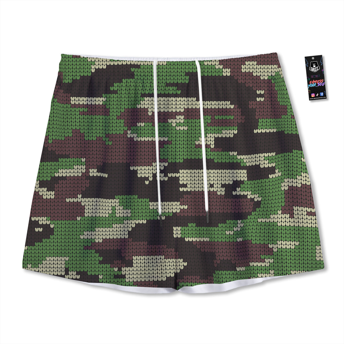 Mandala Ethnic Bohemian Print Pattern Mesh Shorts