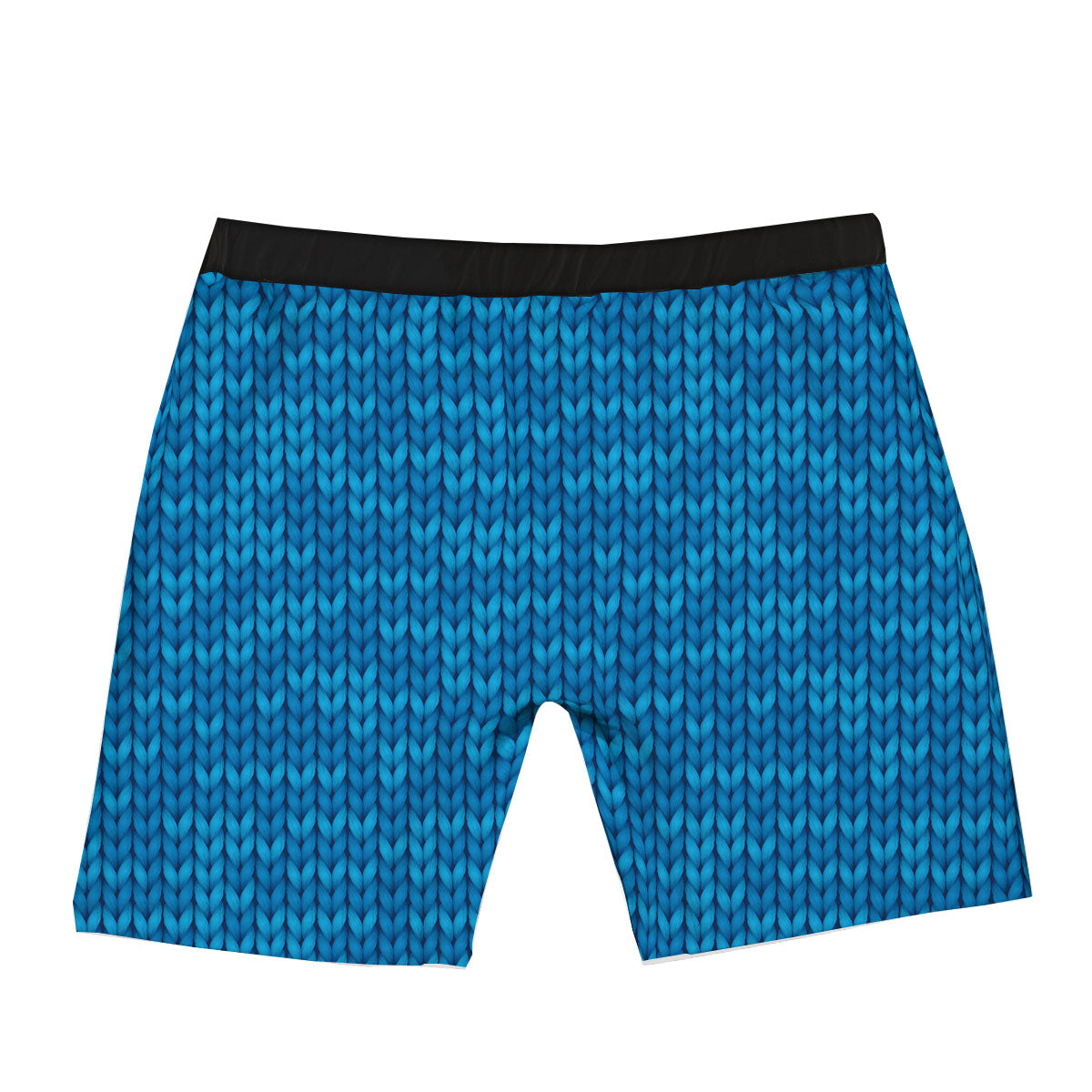 Knitted Blue Print Pattern Boxer Briefs-grizzshop