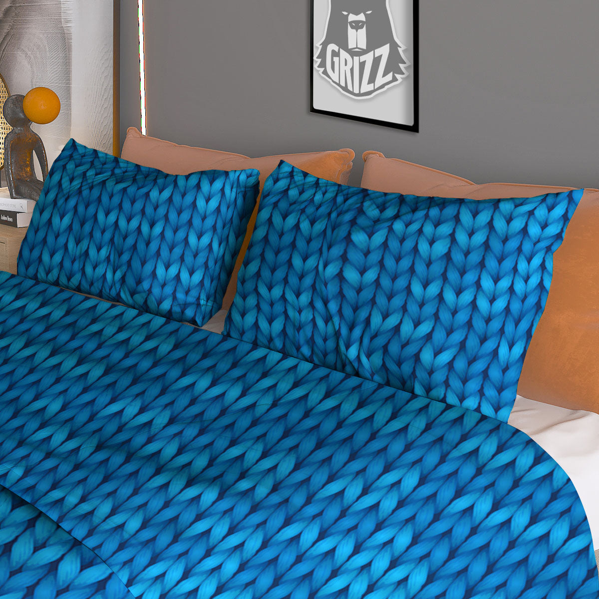 Howling Wolf Full Moon Print Duvet Cover Bedding Set