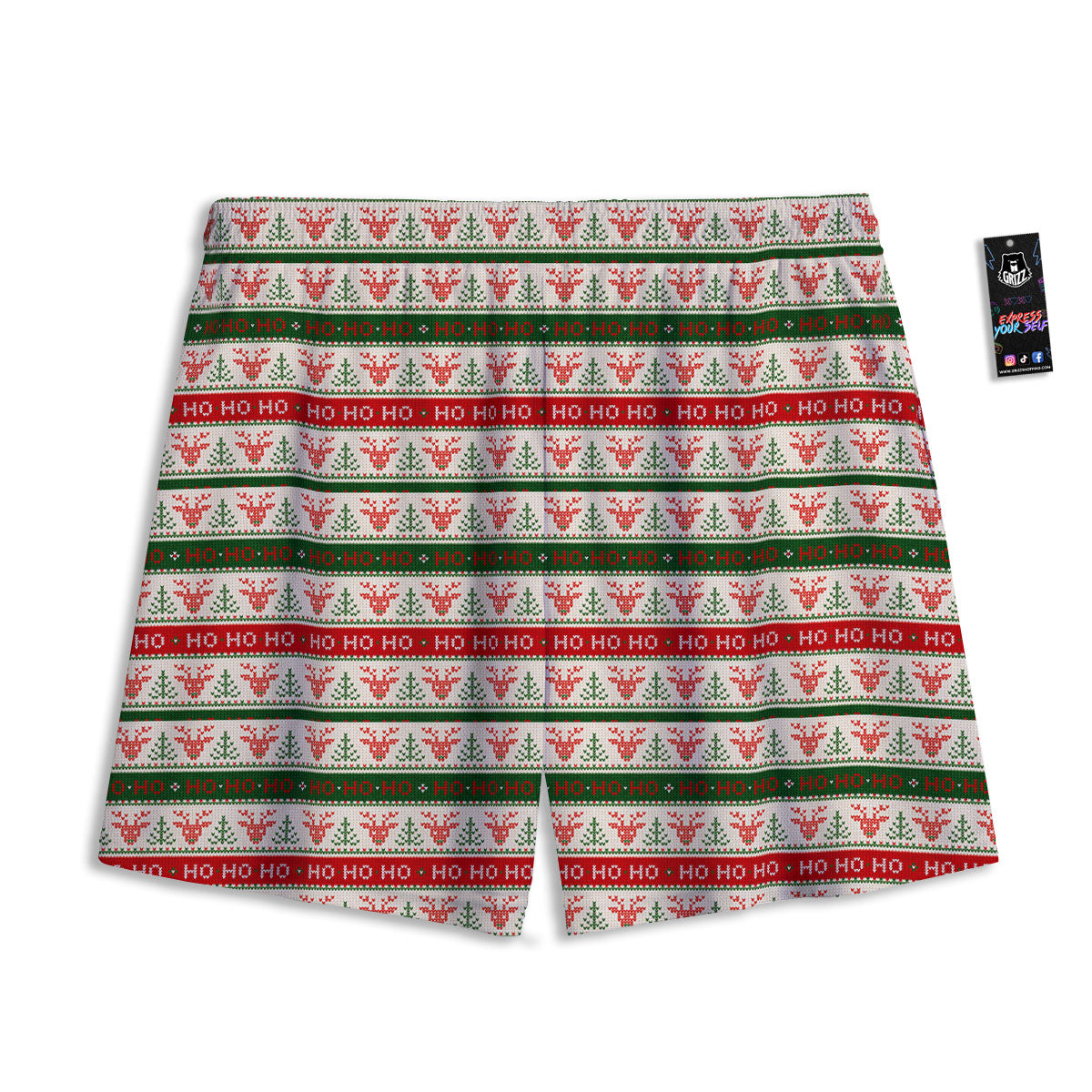 Howling Wolf Golden Bohemian Print Mesh Shorts