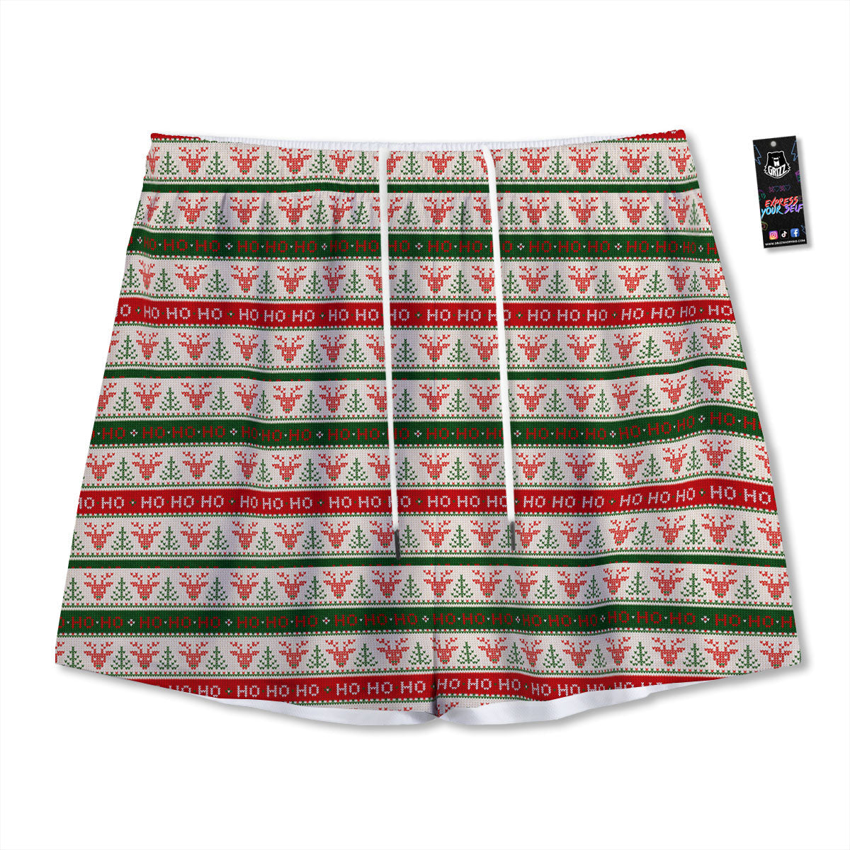 Howling Wolf Golden Bohemian Print Mesh Shorts