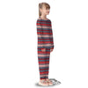 Knitted Christmas Snowman Print Pattern Kid's Pajamas-grizzshop