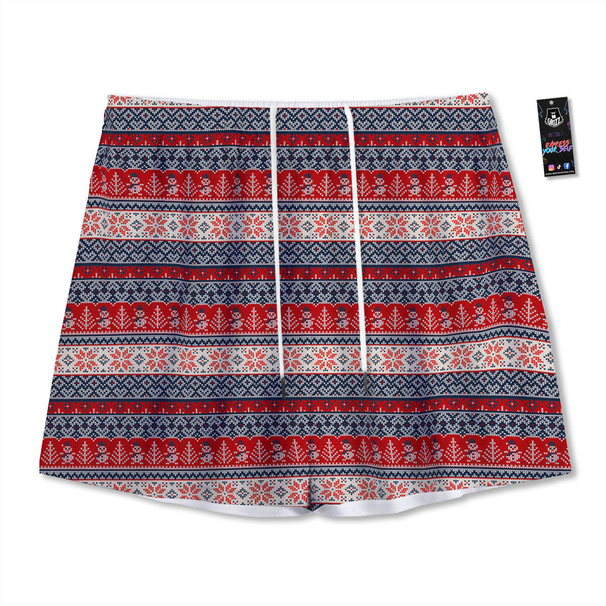 Hunting Camouflage Fall Leaves Print Mesh Shorts