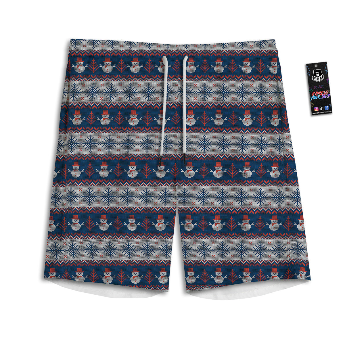 Mandala Patchwork Oval Bohemian Print Pattern Men's Athletic Shorts