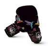 Knitted Floral Humming Bird Print Boxing Gloves-grizzshop