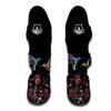 Knitted Floral Humming Bird Print Muay Thai Shin Guards-grizzshop