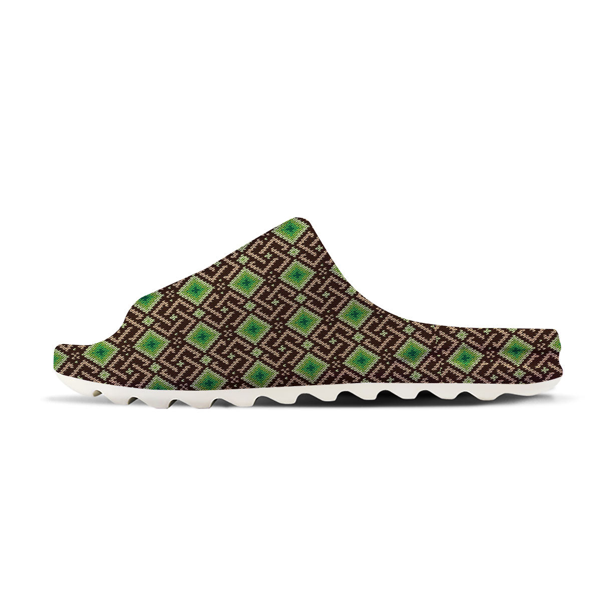 Knitted Geometric Print Pattern Sandals-grizzshop