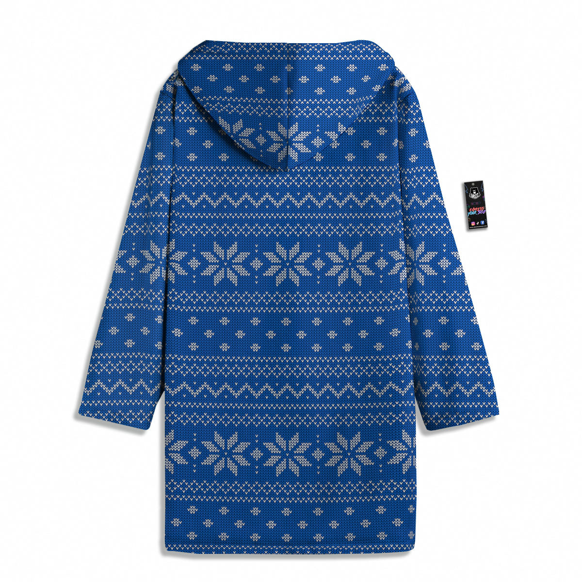 Knitted Holiday Winter Print Pattern Men's Windbreaker Jacket-grizzshop