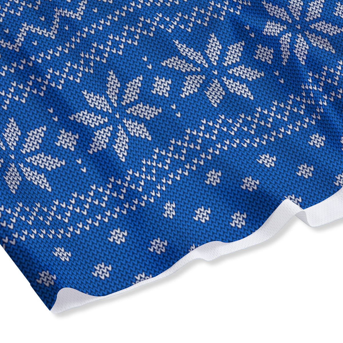 Knitted Holiday Winter Print Pattern Mesh Shorts