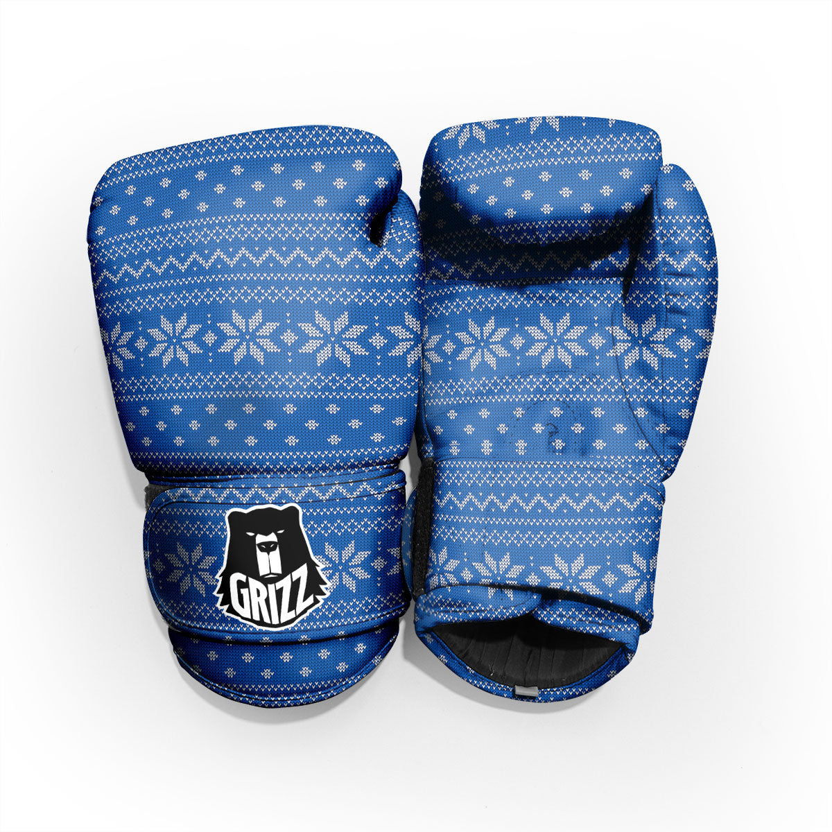 Knitted Holiday Winter Print Pattern Pro Boxing Glove