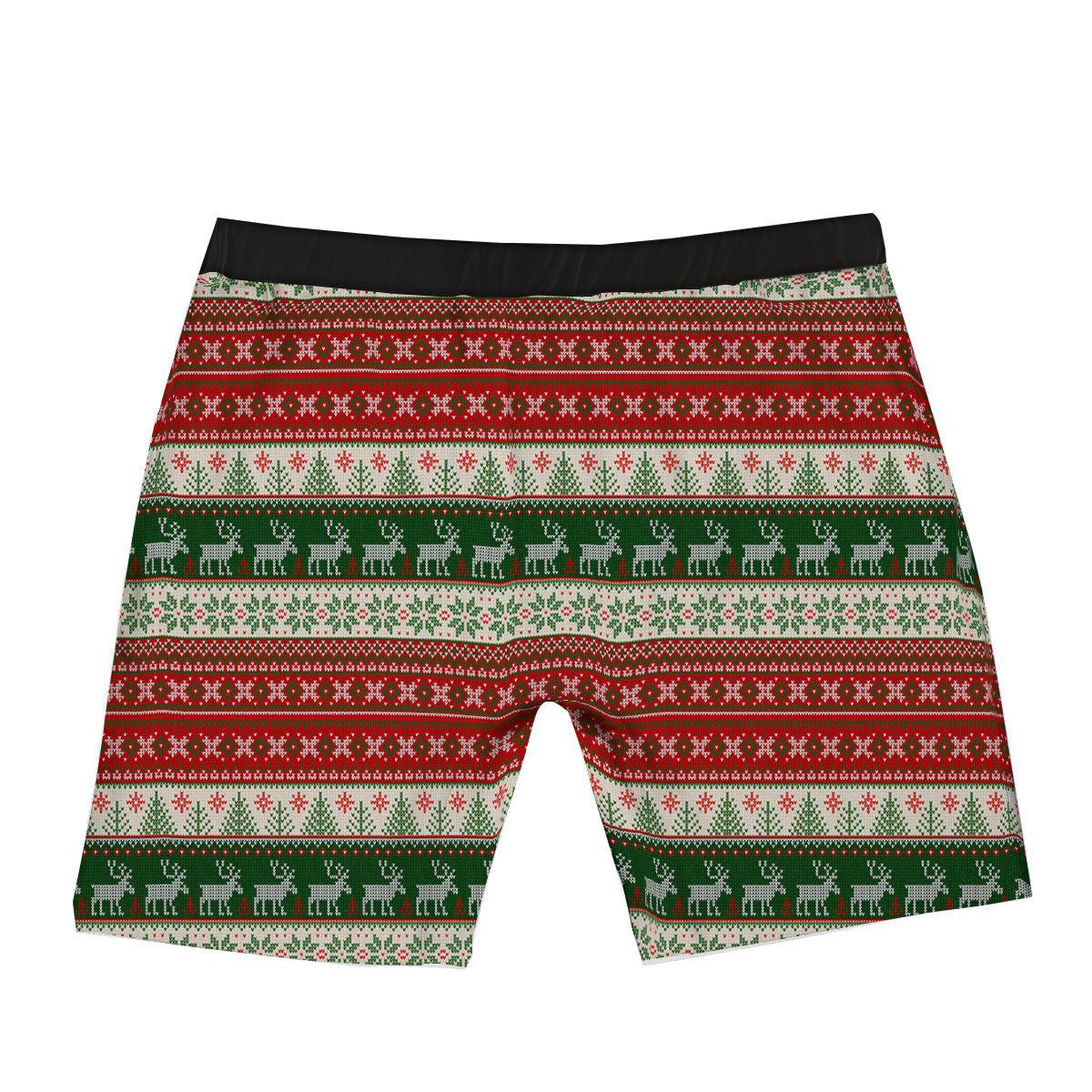 Knitted Merry Christmas Print Pattern Boxer Briefs-grizzshop