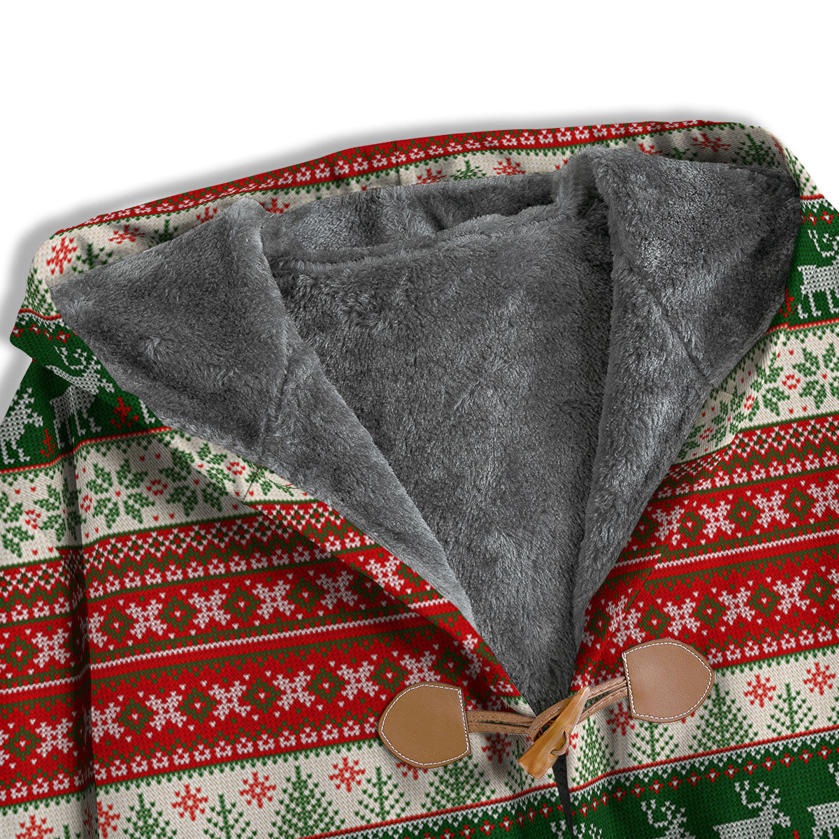 Knitted Merry Christmas Print Pattern Men's Windbreaker Jacket-grizzshop