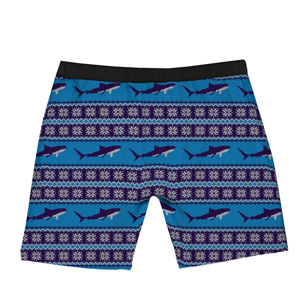 Knitted Shark Print Pattern Boxer Briefs-grizzshop
