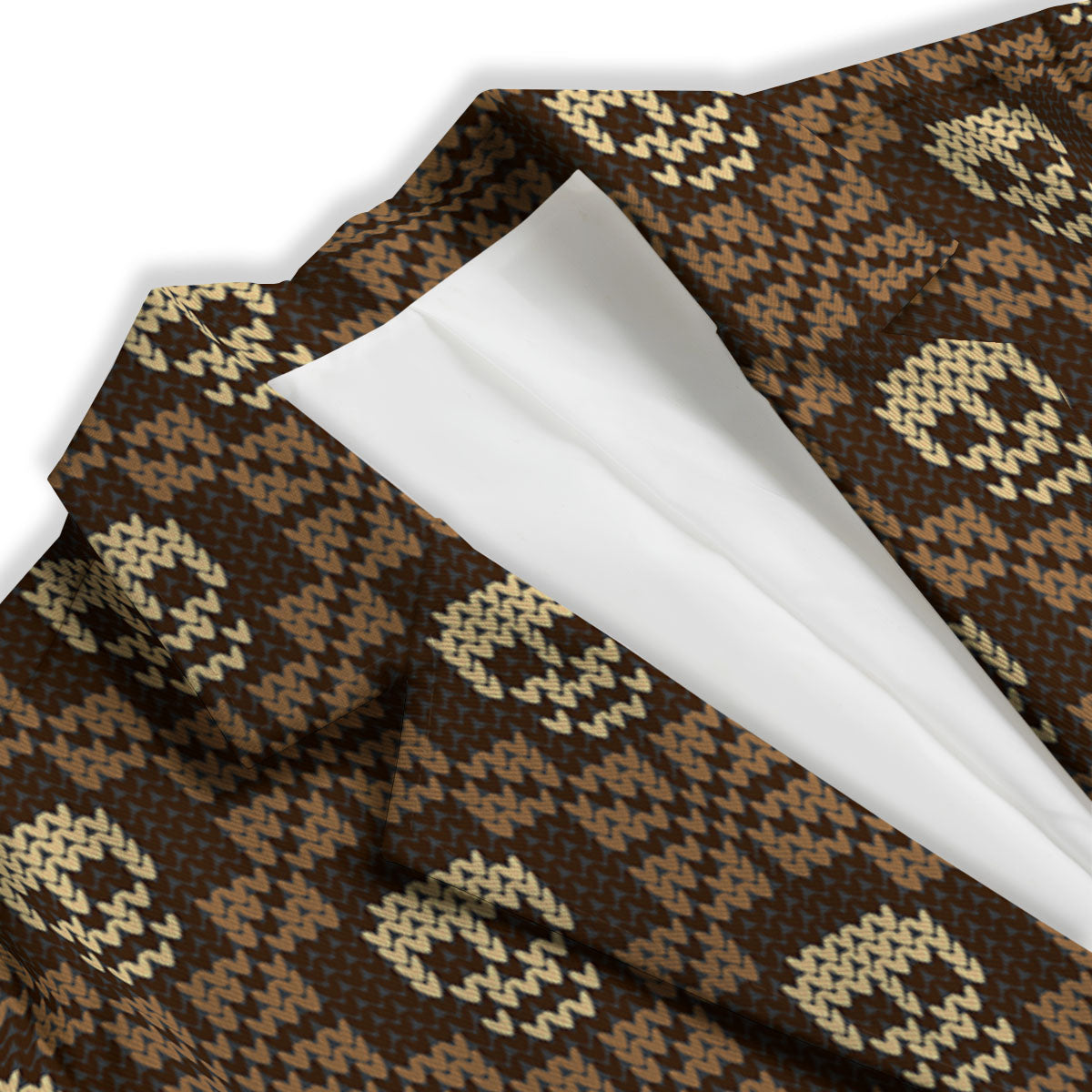 Knitted Skull Print Pattern Women's Blazer-grizzshop