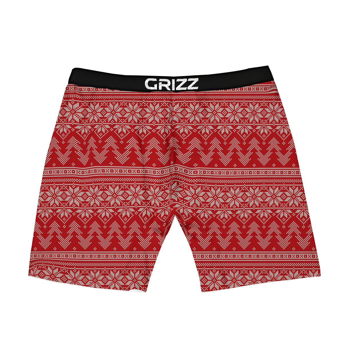 Knitted Snow Flower Print Pattern Boxer Briefs-grizzshop