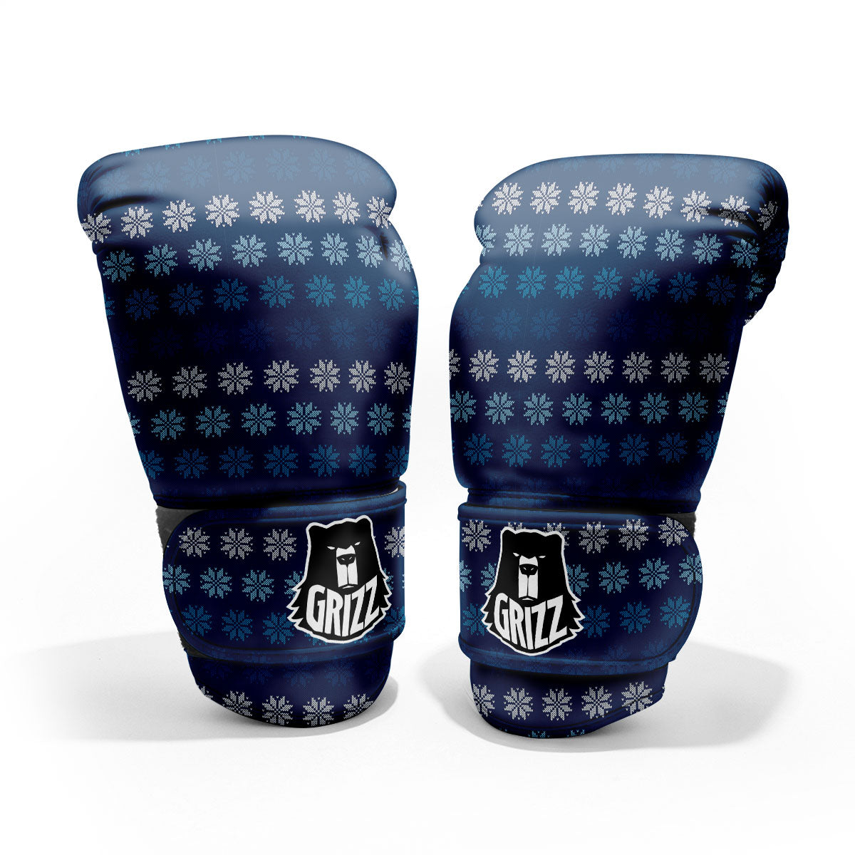Knitted Snowflakes Print Pattern Pro Boxing Glove