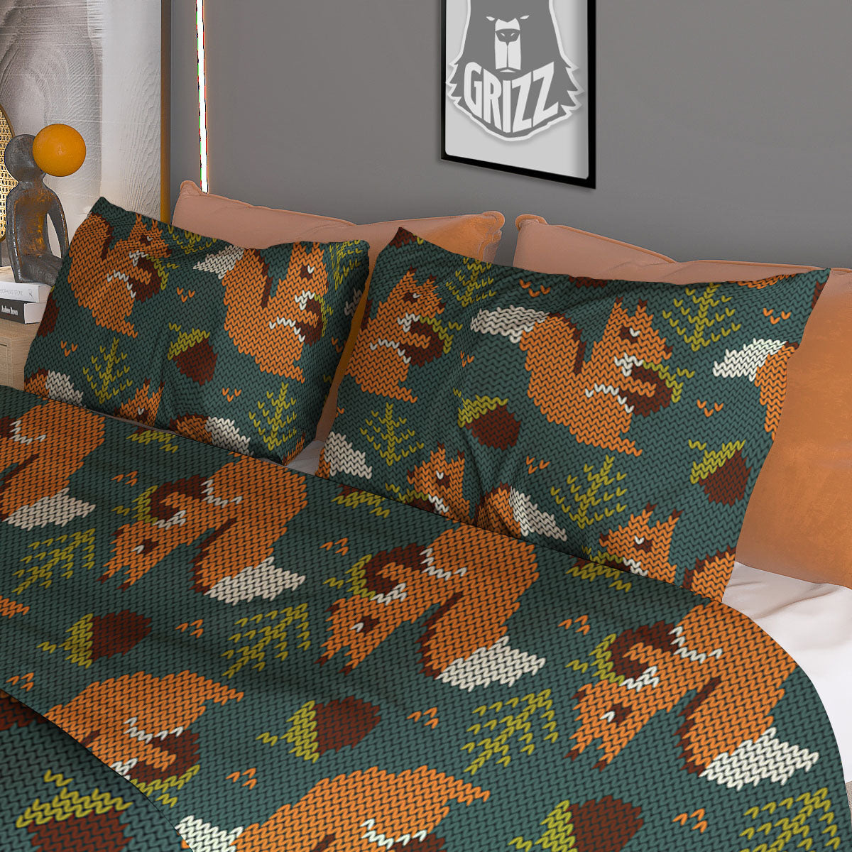 Landscape Sunflower Print Pattern Duvet Cover Bedding Set