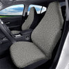 Knitted Texture White And Black Print Pattern Car Seat Covers-grizzshop