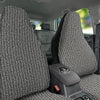 Knitted Texture White And Black Print Pattern Car Seat Covers-grizzshop