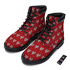 Knitted Valentine's Day Print Pattern Boots-grizzshop