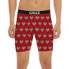 Knitted Valentine's Day Print Pattern Boxer Briefs-grizzshop