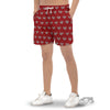 Knitted Valentine's Day Print Pattern Men's Gym Shorts-grizzshop