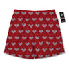 Knitted Valentine's Day Print Pattern Men's Running Shorts-grizzshop