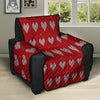 Knitted Valentine's Day Print Pattern Recliner Protector-grizzshop