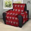 Knitted Valentine's Day Print Pattern Recliner Protector-grizzshop