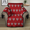 Knitted Valentine's Day Print Pattern Recliner Protector-grizzshop