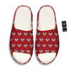 Knitted Valentine's Day Print Pattern Sandals-grizzshop