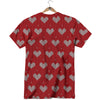 Knitted Valentine's Day Print Pattern T-Shirt-grizzshop