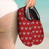 Knitted Valentine's Day Print Pattern Water Shoes-grizzshop