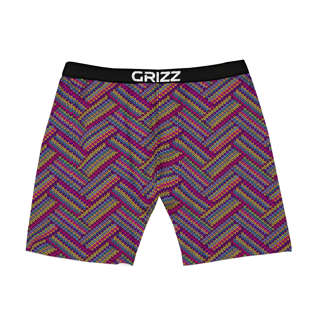 Knitted Vintage Print Pattern Boxer Briefs-grizzshop