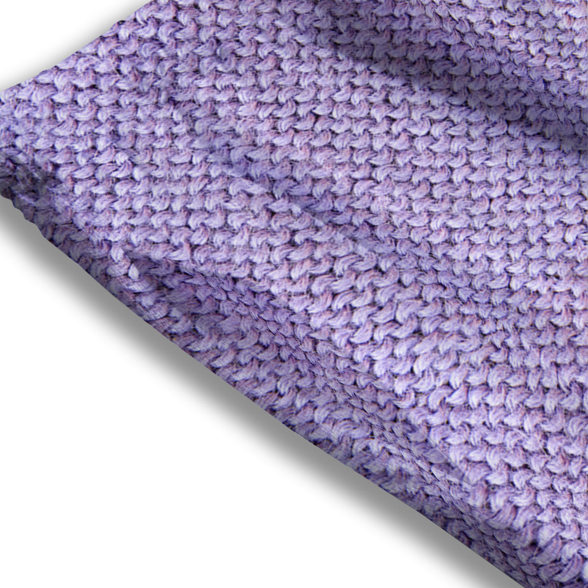 Knitted Violet Print Pattern Mesh Shorts