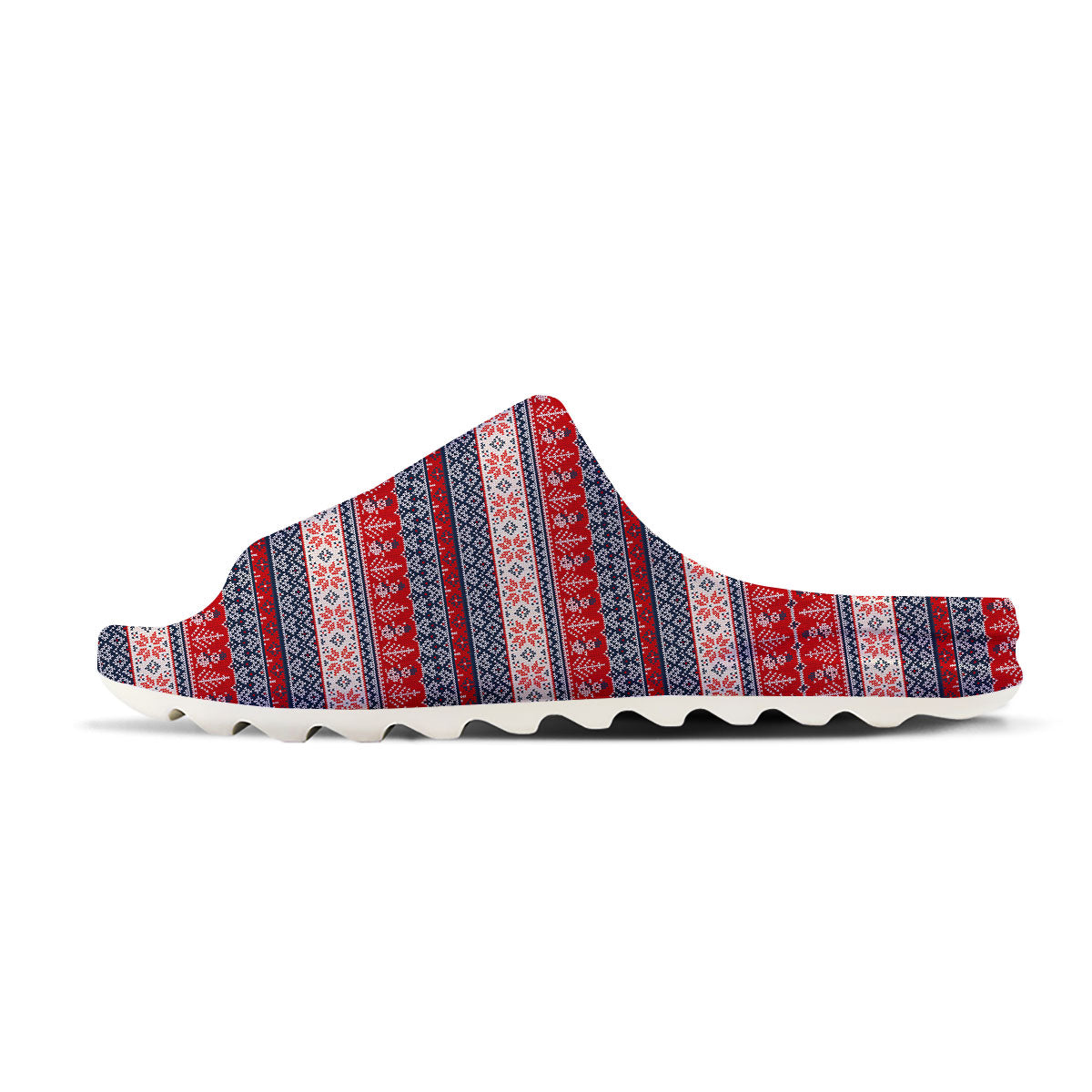 Knitted Christmas Snowman Print Pattern Sandals-grizzshop