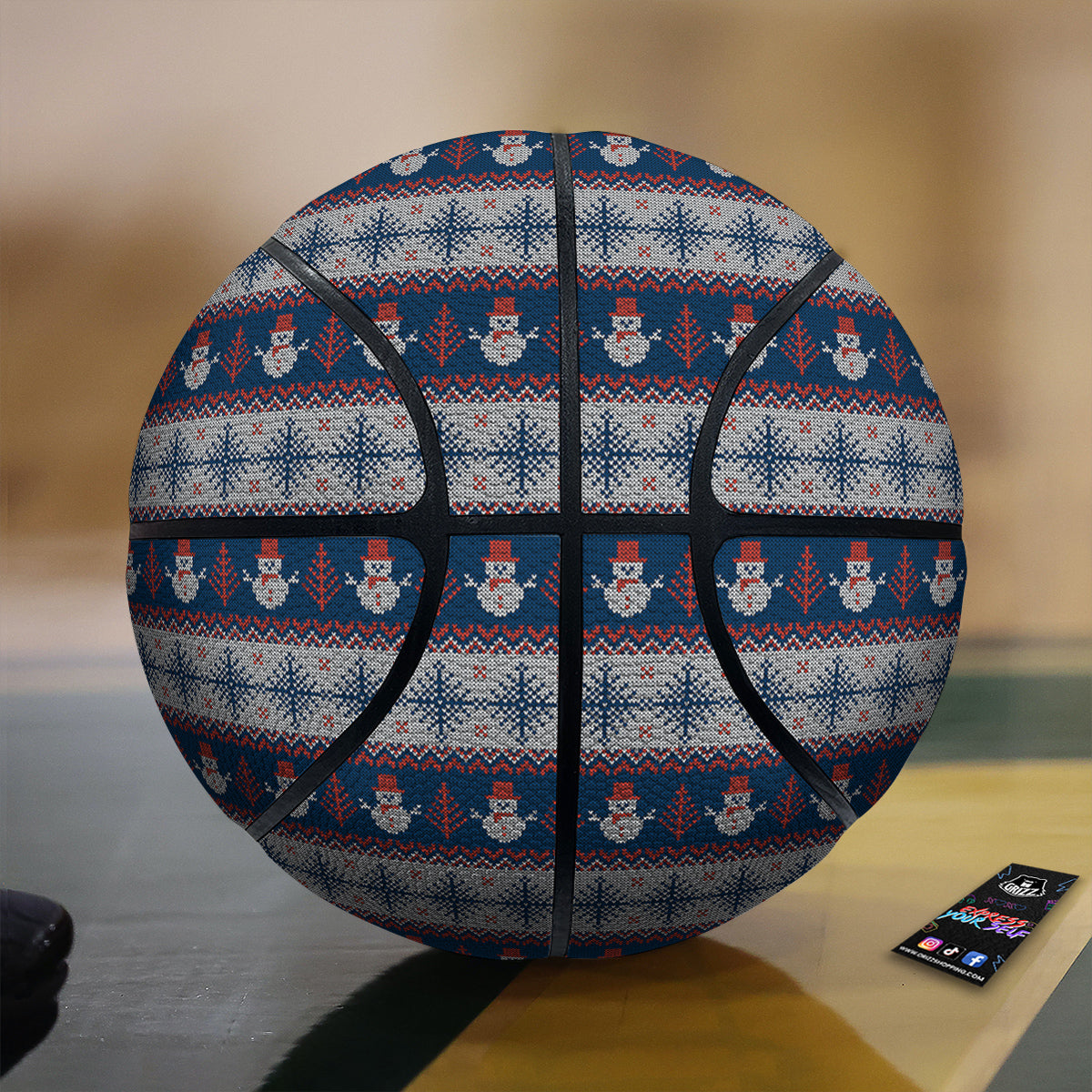 Mandala Patchwork Oval Bohemian Print Pattern Basketball